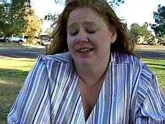 Amateur, Gorda, Maduro, Aceite, Al aire libre, Pelirrojo