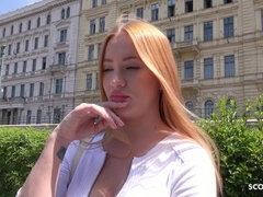 Enthousiasteling, Grote lul, Grote mammen, Lul, Duits, Hardcore, Realiteit, Roodharige vrouw