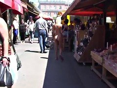 Amateur, Tetas grandes, Desnudo, Al aire libre, Público