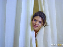 イギリス人, 茶髪の, 浮気する, 旦那, オマンコ, シャワー, 三人