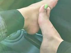 Amateur, Asiatique, Nana, Pieds, Fétiche, Fétiche des pieds, Fille latino