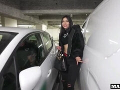 お尻, 黒人, 車, バック, 顔射, ラティーナ, 馬乗り, ラフ