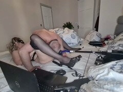 Sucer une bite, Couple, Gode, Fétiche, Fait maison, Gode énorme, Mature, Maman