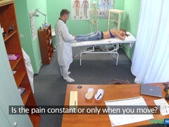 Blasen, Arzt, Erotisch, Handjob, Massage, Büro, Uniform, Spanner