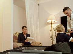 Russian cleaning lady called Laura gets fucked balls deep