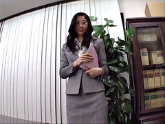 asian secretary pantyhose