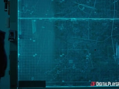 Amerikanisch, Arsch, Grosser schwanz, Schwarz, Blasen, Schwanz, Hundestellung, Tätowierung