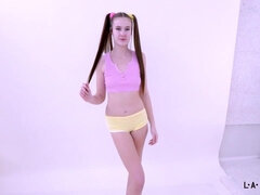 Cute Girl complains then gets pounded by step daddy