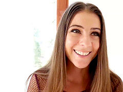sizzling brown-haired point of view blowjob