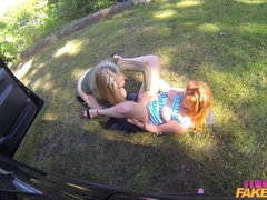 69, 素人, 浮気者, カップル, 女, 指いじり, レズビアン, オマンコ