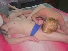 First time pegging experience for blonde milf