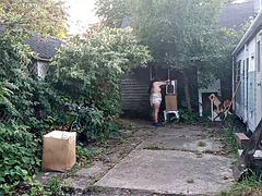 Enthousiasteling, Mollig, Homo, Ondergoed, Buiten, Realiteit, Alleen