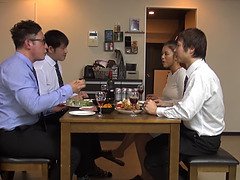 アジア人, 美人, 茶髪の, 浮気する, グループ, オナニー, オマンコ, 妻