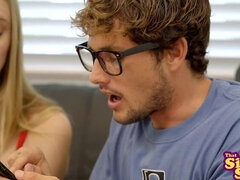 Grosse bite, Blonde, Cocu, Queue, Hard, Petite femme, Chatte, Maigrichonne