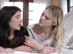 Blonde, Brunette brune, Hd, Léchez, Seins naturels, Orgasme, Chatte, Nénés