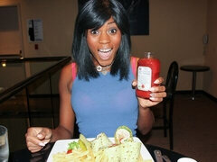 Grosser schwanz, Schwarz, Blasen, Süss, Schwarz, Handjob, Dürr, Titten