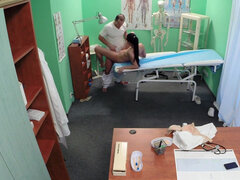 Leie, Arsch, Blasen, Lecken, Massage, Krankenschwester, Öl, Muschi