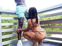 Grote lul, Grote mammen, Pijpbeurt, Bruinharig, Hondjeshouding, Interraciaal, Moeder die ik wil neuken, Buiten