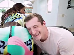 Cul, Noire, Rondelette, Noir ébène, Hd, Énorme