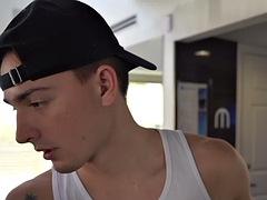 Anal, Sucer une bite, Fétiche, Homosexuelle, Gym, Massage, Muscle, Huilée