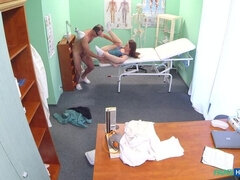 Horny Patient Catches Doc and Nurse