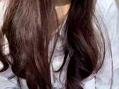 アジア人, 美女, 黒人, 黒人, オナニー, 一人