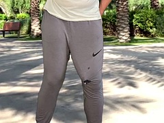 Grote lul, Sperma shot, Flashing, Homo, Gigantische lul, Masturbatie, Buiten, Openbaar