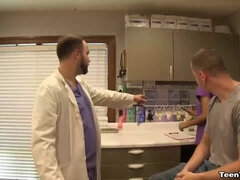 Sexy nurse cum extraction