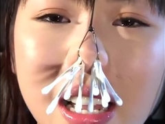 アジア人, 美女, 緊縛, デカパイ, フェラチオ, ボンデージ, グループ, ティーン