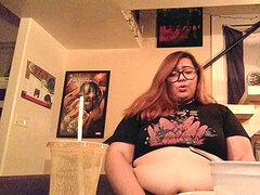 Belly stuffing, belly expansion, feedee
