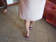 Queue, Grossier, Femme dominatrice, Humiliation, Italienne, Maîtresse, Petite femme, Esclave