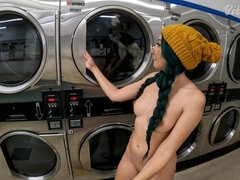 I Locked My Clothes In The Dryer At A Public Laundromat Enf Public Masturbation And Squirt