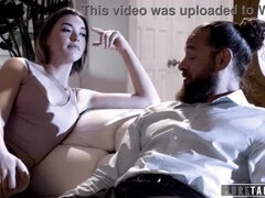 Step Uncle Brad's Forbidden Desire: Anny Aurora, the Flirty Babysitter with Tiny Tits