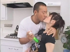 Incroyable, Couple, Gode, Poilue, Japonaise, Cuisine, Culottes ou slips, Jouets