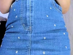 Sexy Shemale With Big Tits Jerking Her Huge Cock Off