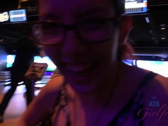 Enthousiasteling, Vriendin, Brillen, Harig, Doordringend, Gezichtspunt, Kut duiken, Tieten likken