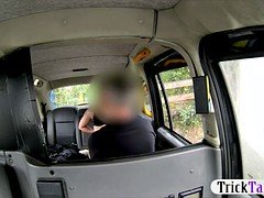 Nasty amateur babe gets her ass banged by horny driver