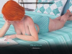 Adult game, cute girl, 3d