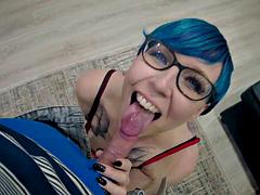Blasen, Paar, Brille, Hd, Lesbisch, Pov, Tätowierung, Jungendliche (18+)