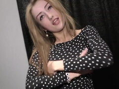 18 jahre, Blondine, Blasen, Schwanz, Pov, Dürr, Jungendliche (18+), Tanga