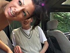 Schlafzimmer, Grosse titten, Auto, Hardcore, Hd, Lingerie, Öffentlich, Flotter dreier