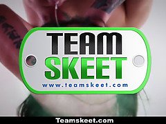 Blond, Sperma, Sperma shot, Harig, Kut duiken, Roodharige vrouw, Geschoren, Tiener