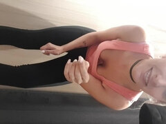 Jordan Pryce In Changing Room Dildo Play
