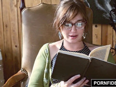 PORNFIDELITY - geek lady Jodi Taylor Takes Cock Up Her caboose