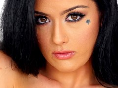 Zwart, Bruinharig, Rondborstig, Natuurlijke tieten, Doordringend, Softcore pornografie, Alleen, Plagen