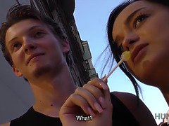 Leie, Schönheit, Paar, Gehörnter ehemann, Geld, Pov, Öffentlich, Dürr