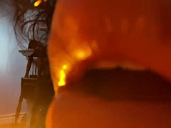 Little slut licks lens
