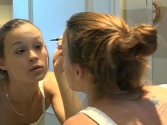 Robe, Talons, Culottes ou slips, Pov, Chatte, Rasée, Fumer, Nénés