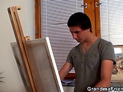 Blowjob, Deepthroat, Granny, Mature, Reality, Riding, Threesome