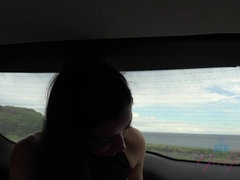 Amateur, Negro, Coche, Orgasmo, Al aire libre, Pov, Coño, Flaco